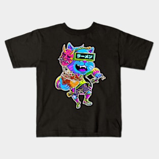 Cyberpunk Ramen Cat Kids T-Shirt